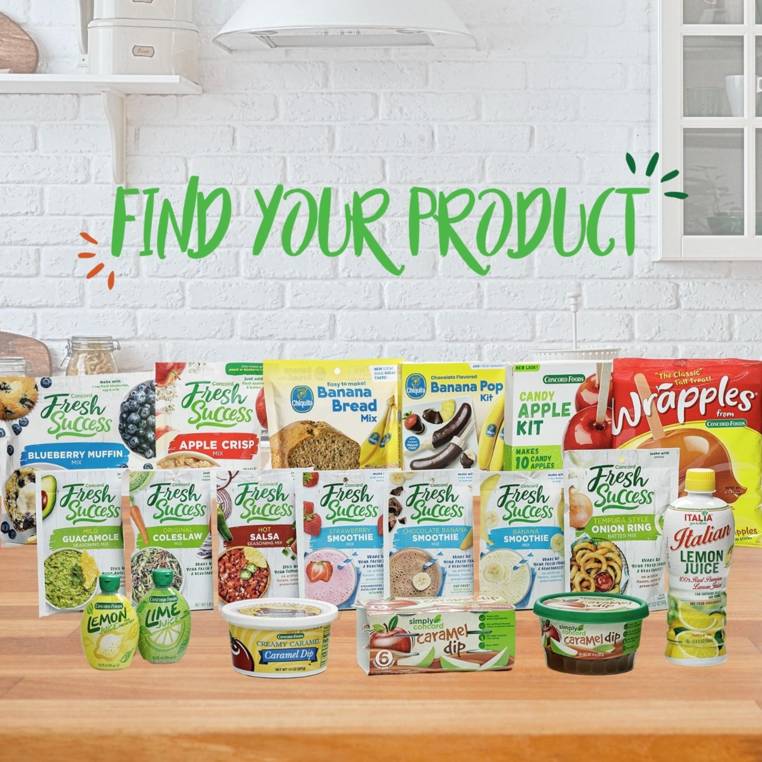 Concord Foods six-packet pack displayed to show quantity and convenient storage