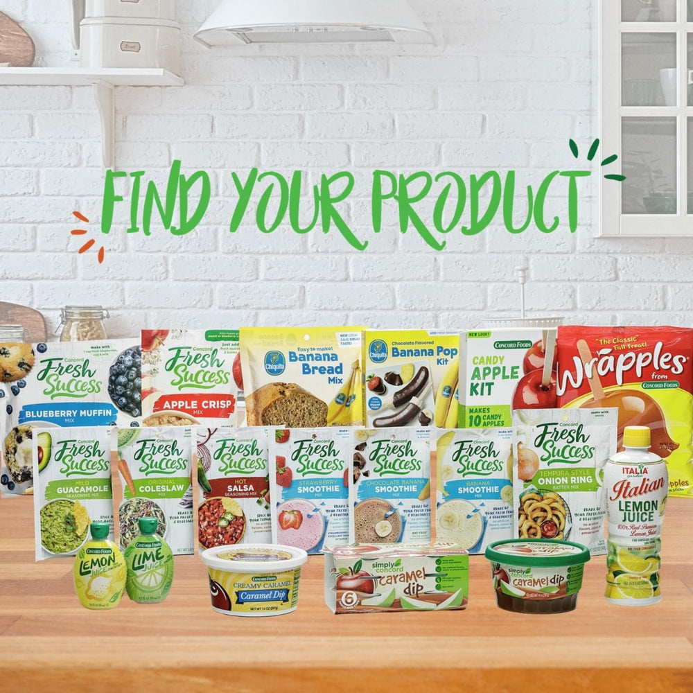 Concord Foods six-packet pack displayed to show quantity and convenient storage