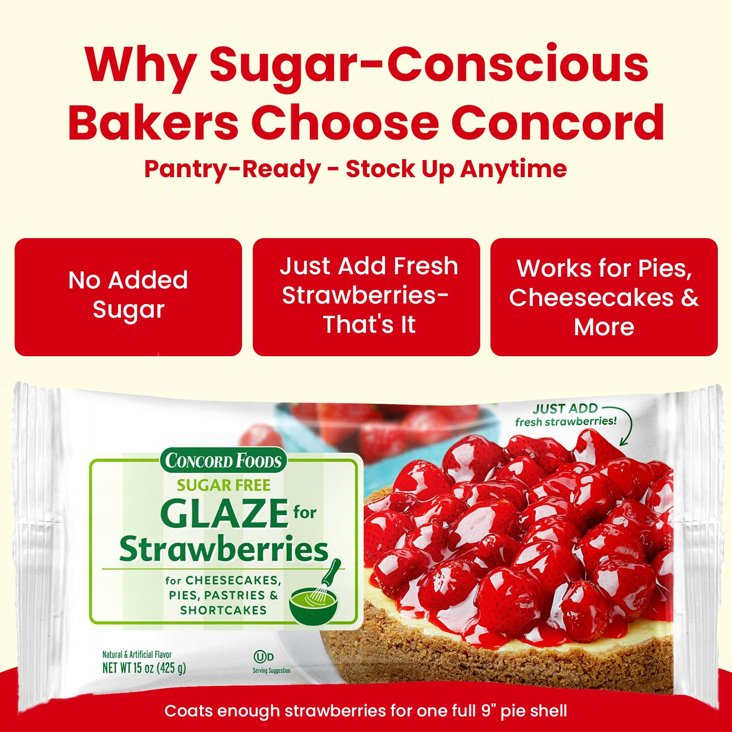 Concord Foods pouch close-up label highlighting product details