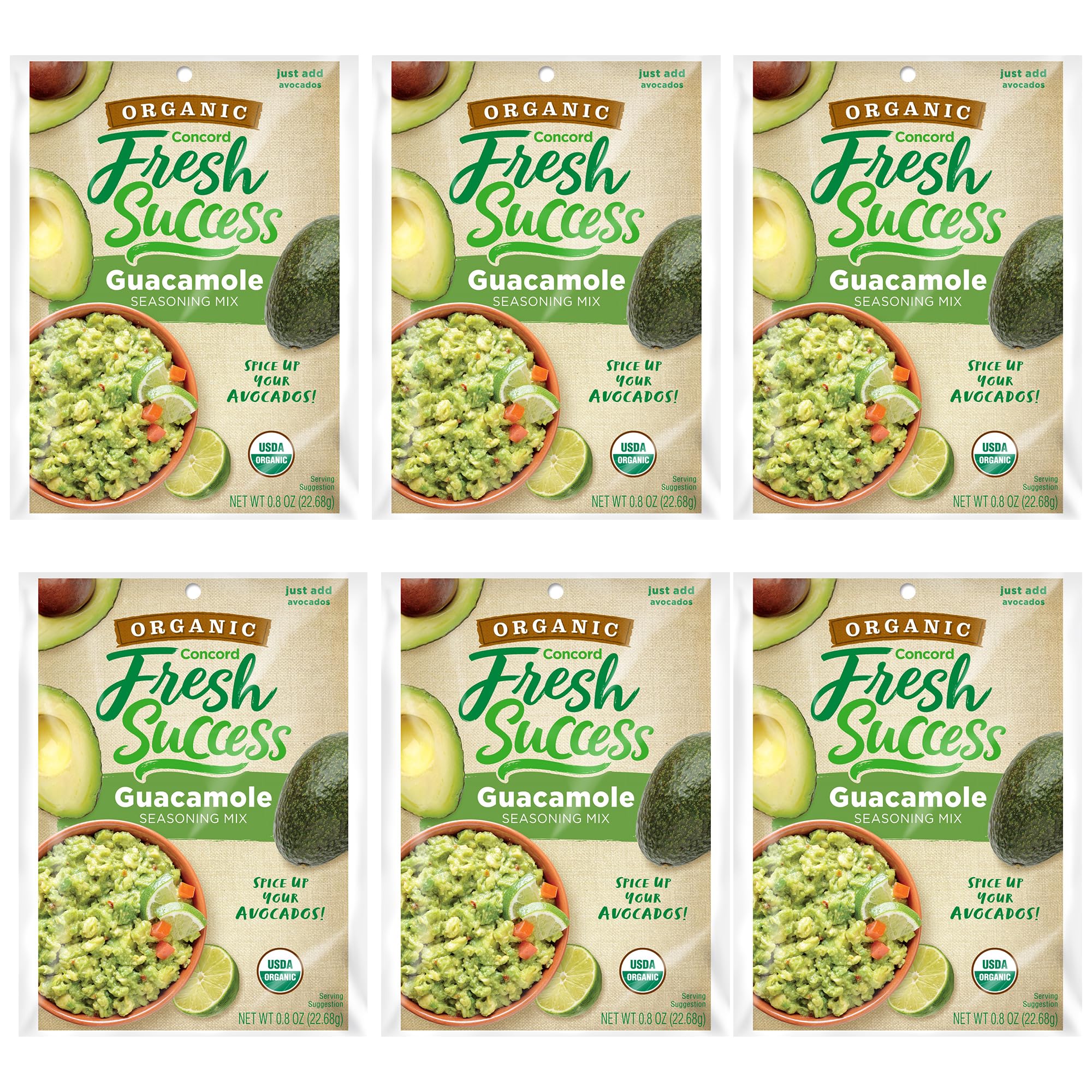 Concord Fresh Success front packet showing organic branding and easy-use benefit