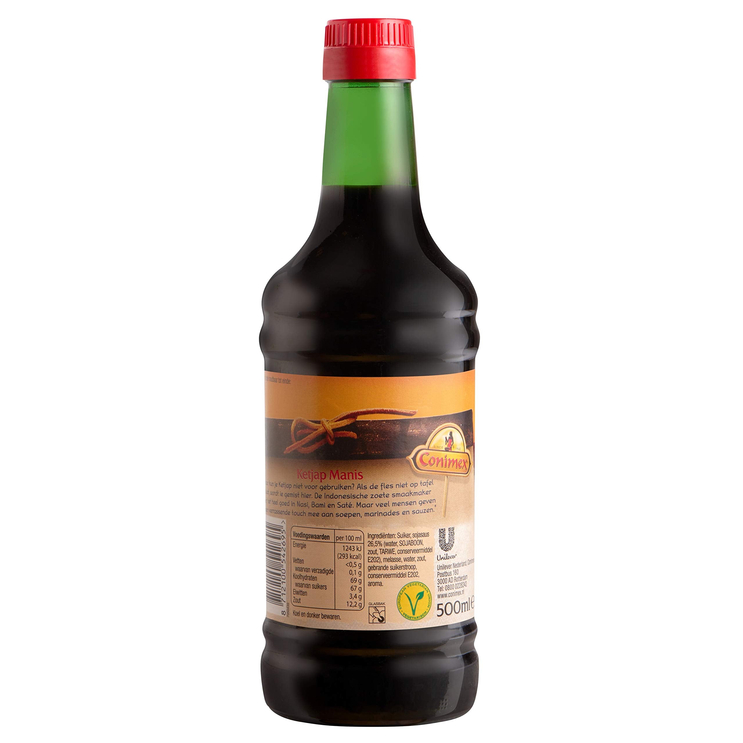 Conimex being poured over stir-fry showing glossy finish and enhanced flavor