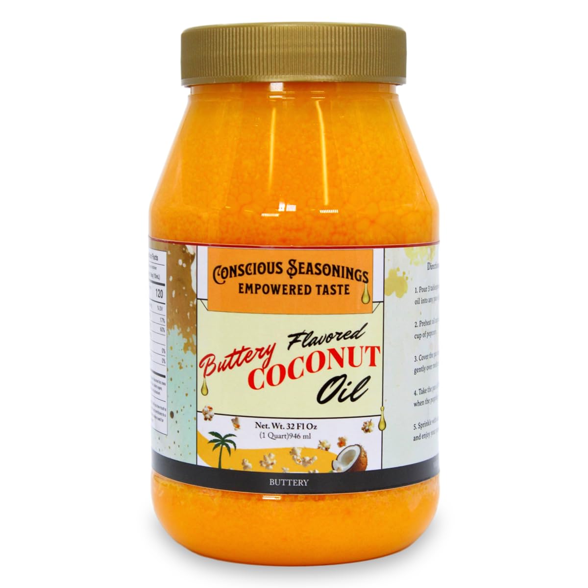 CONSCIOUS SEASONINGS front bottle showing label and 32 oz size for easy identification and supply