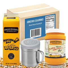 CONSCIOUS SEASONINGS front packaging showing trio kit and usage benefits