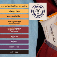 Consider This unwrapped blueberry bar revealing texture and protein-rich filling for energy