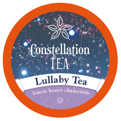 Constellation Tea front packaging showing 40 pods and calming design benefit