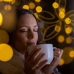 Constellation Tea chamomile and lemon detail showing natural ingredients benefit
