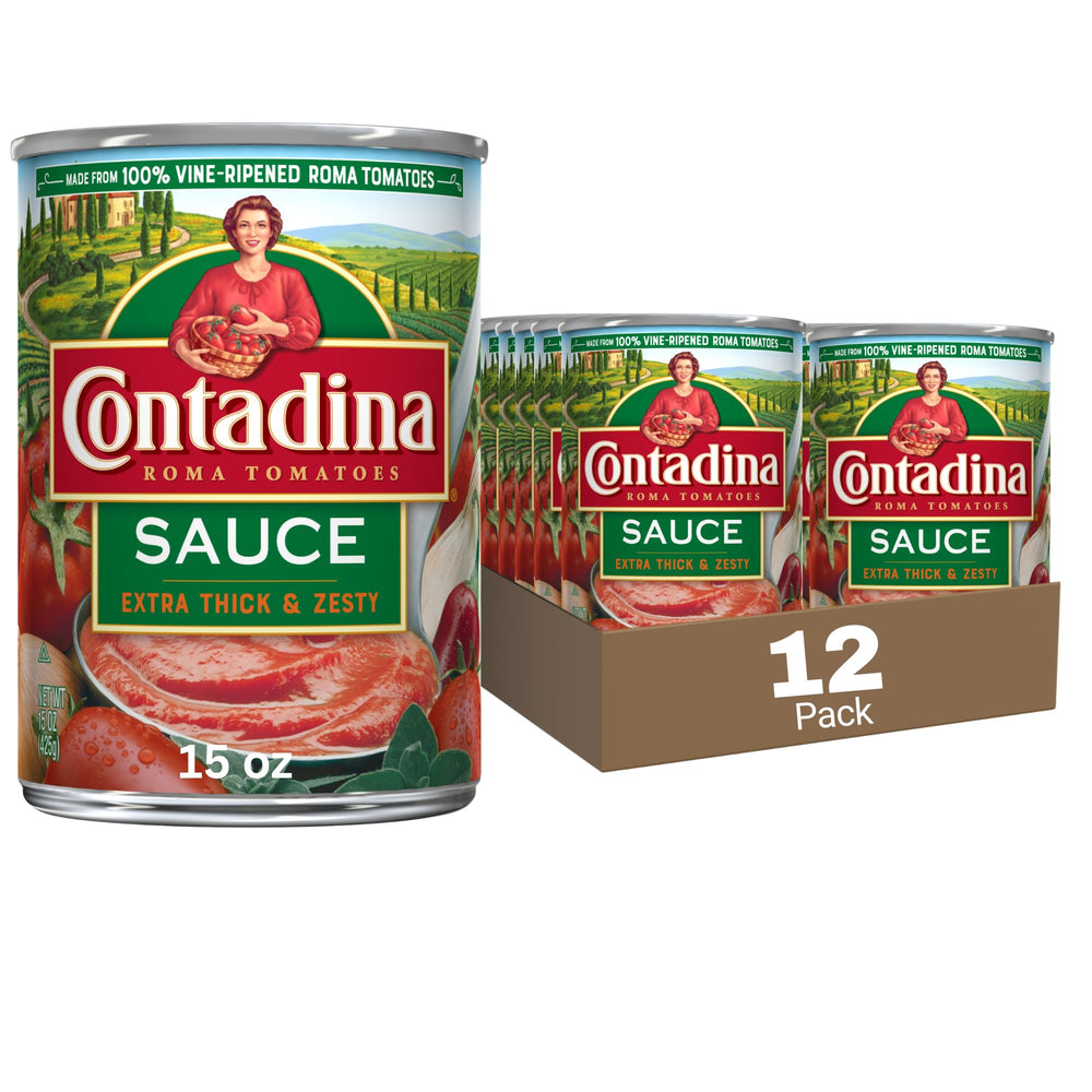 Contadina front of can 15 oz showing label and brand for reliable pantry flavor