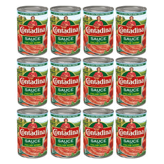 Contadina front packaging 15 oz can showing brand and herbs for reliable pantry meals