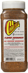 Cookies Food Products front label on 35-ounce seasoning jar showing product name and size for pantry convenience