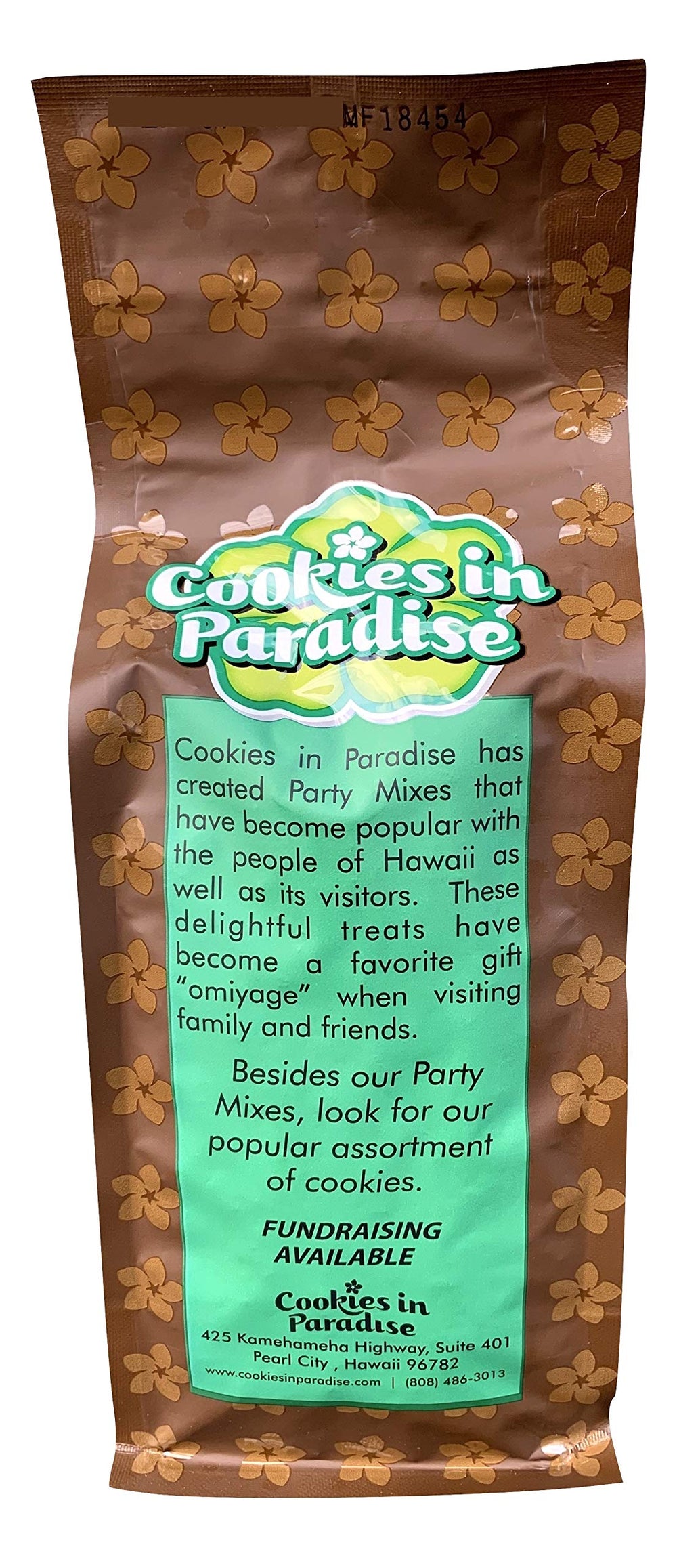 Cookies In Paradise close-up of crunchy rice crackers and sesame for vivid texture