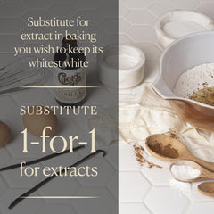 COOK'S powder stirred into a steaming cup of coffee for rich vanilla aroma