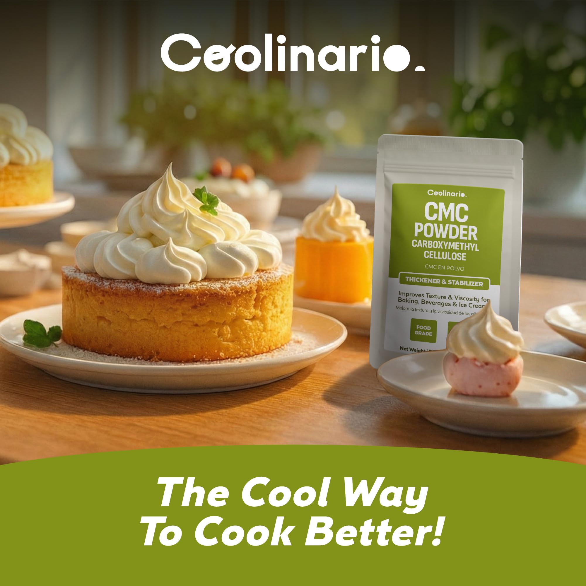 Coolinario stored in airtight container showing proper storage to prevent clumping