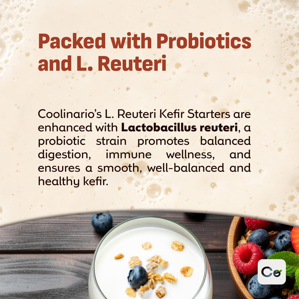 product label and ingredient list of Coolinario starter showing clean composition