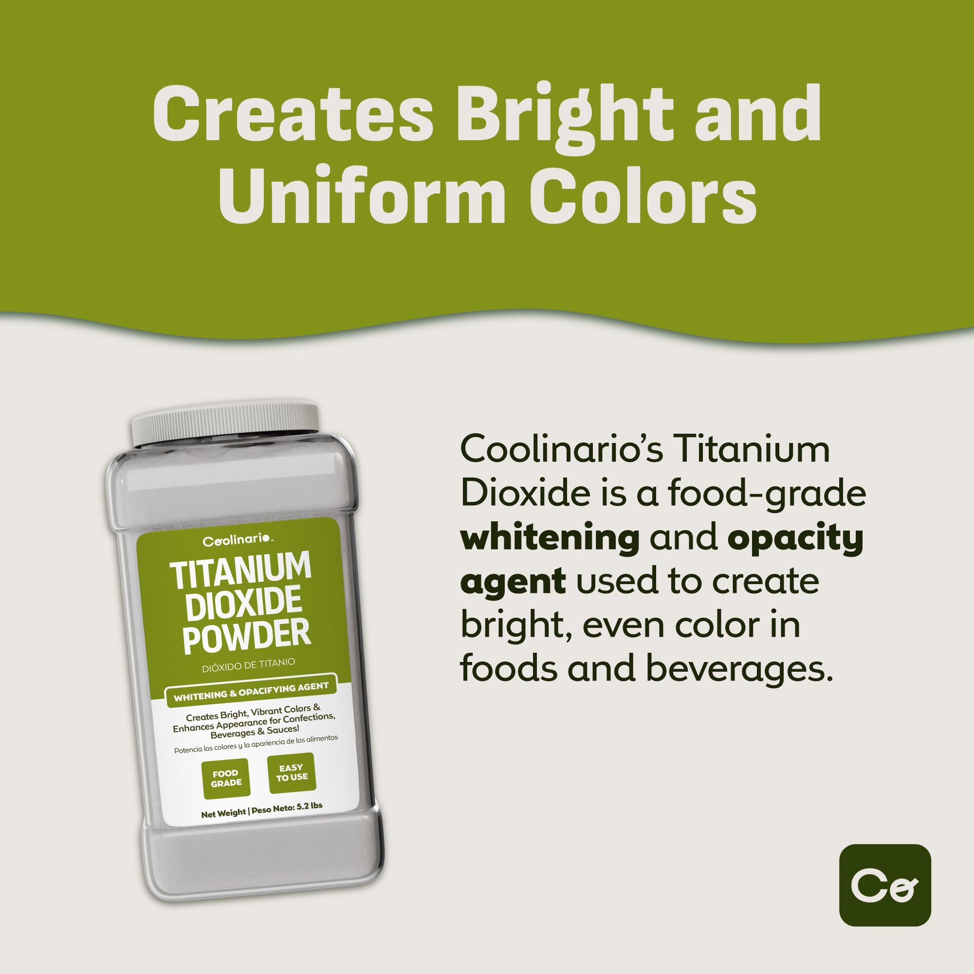 Coolinario powder close-up texture for smooth dispersion and uniform color