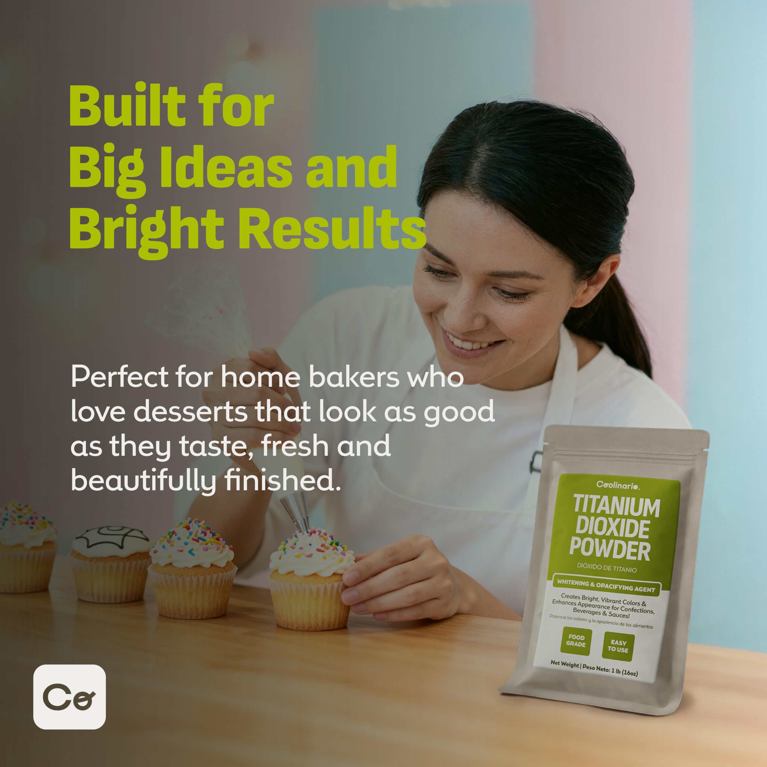 Coolinario added to beverage showing improved opacity and consistent appearance
