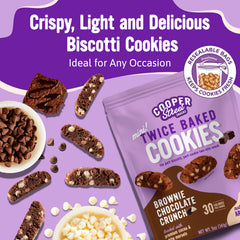 COOPER STREET close-up of biscotti texture highlighting crisp, airy crunch