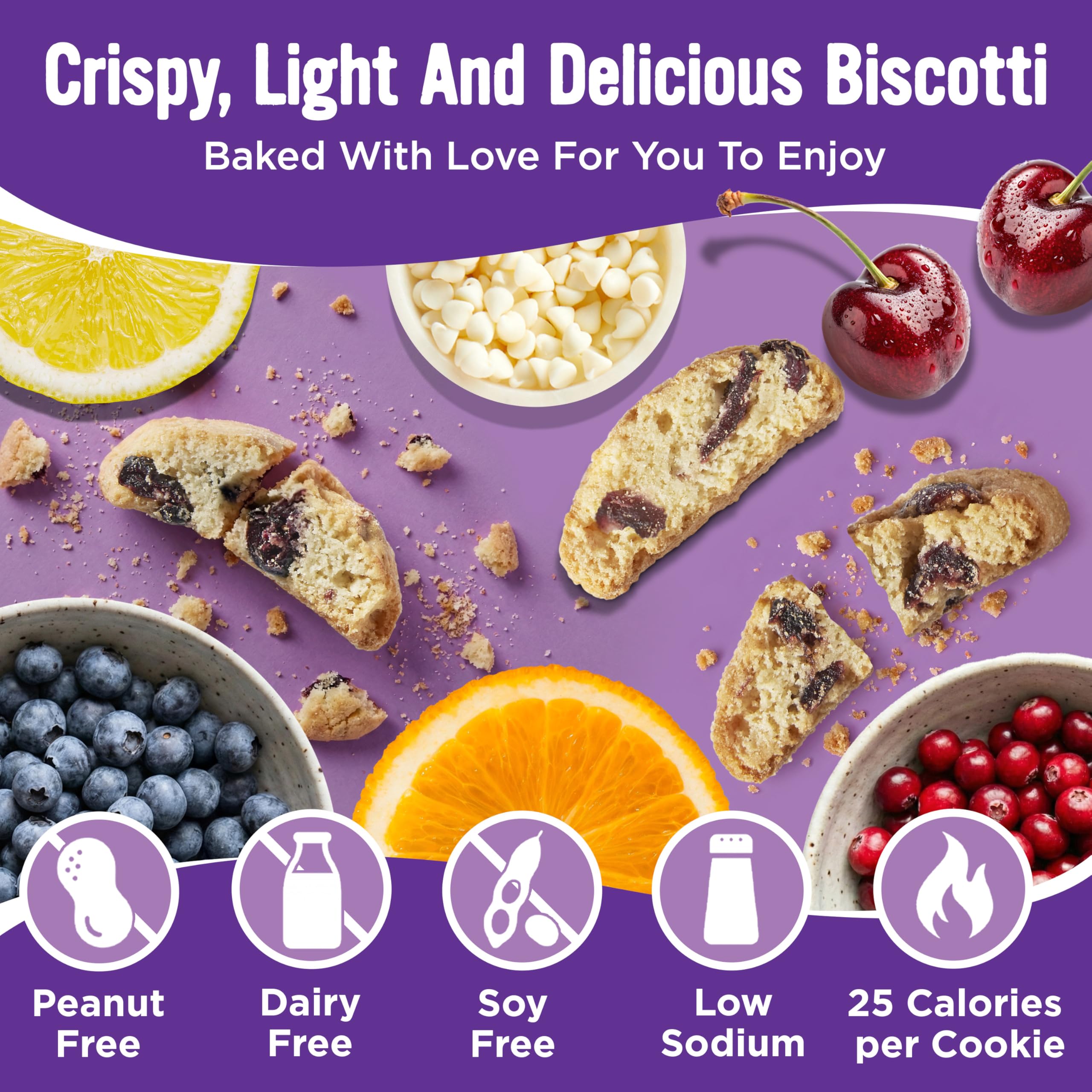 COOPER STREET cranberry and orange biscotti detail showcasing fruit pieces