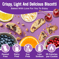 COOPER STREET cranberry and orange biscotti detail showcasing fruit pieces
