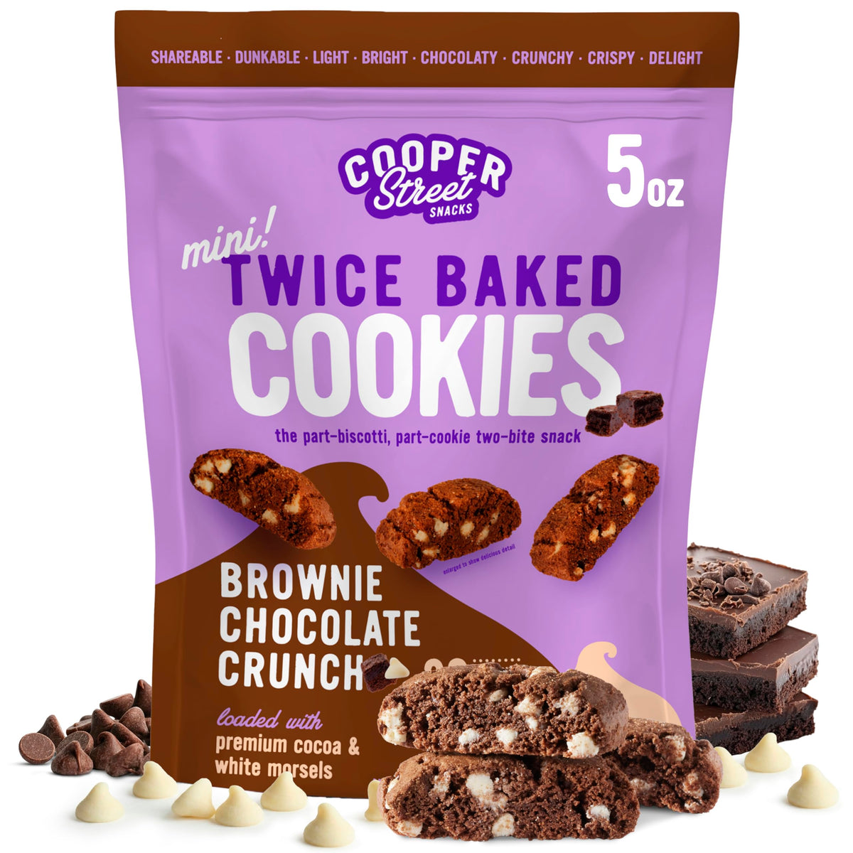 COOPER STREET front packaging showing 5 oz bag and branding benefit freshness