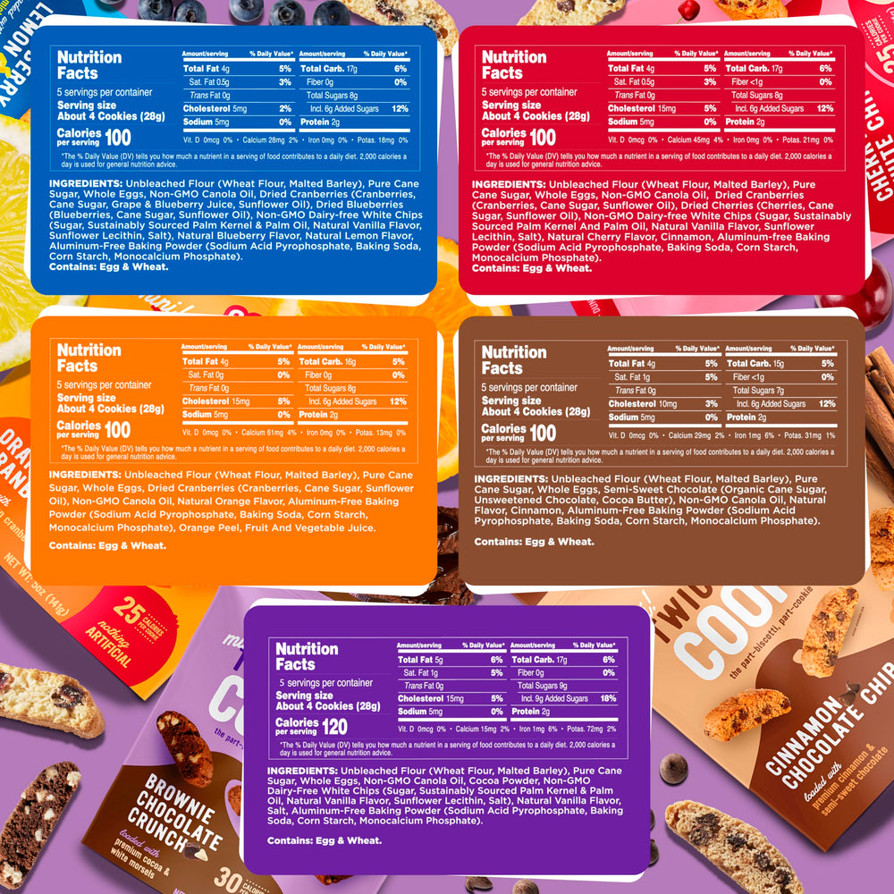 COOPER STREET biscotti assortment arranged in a gift basket for sharing