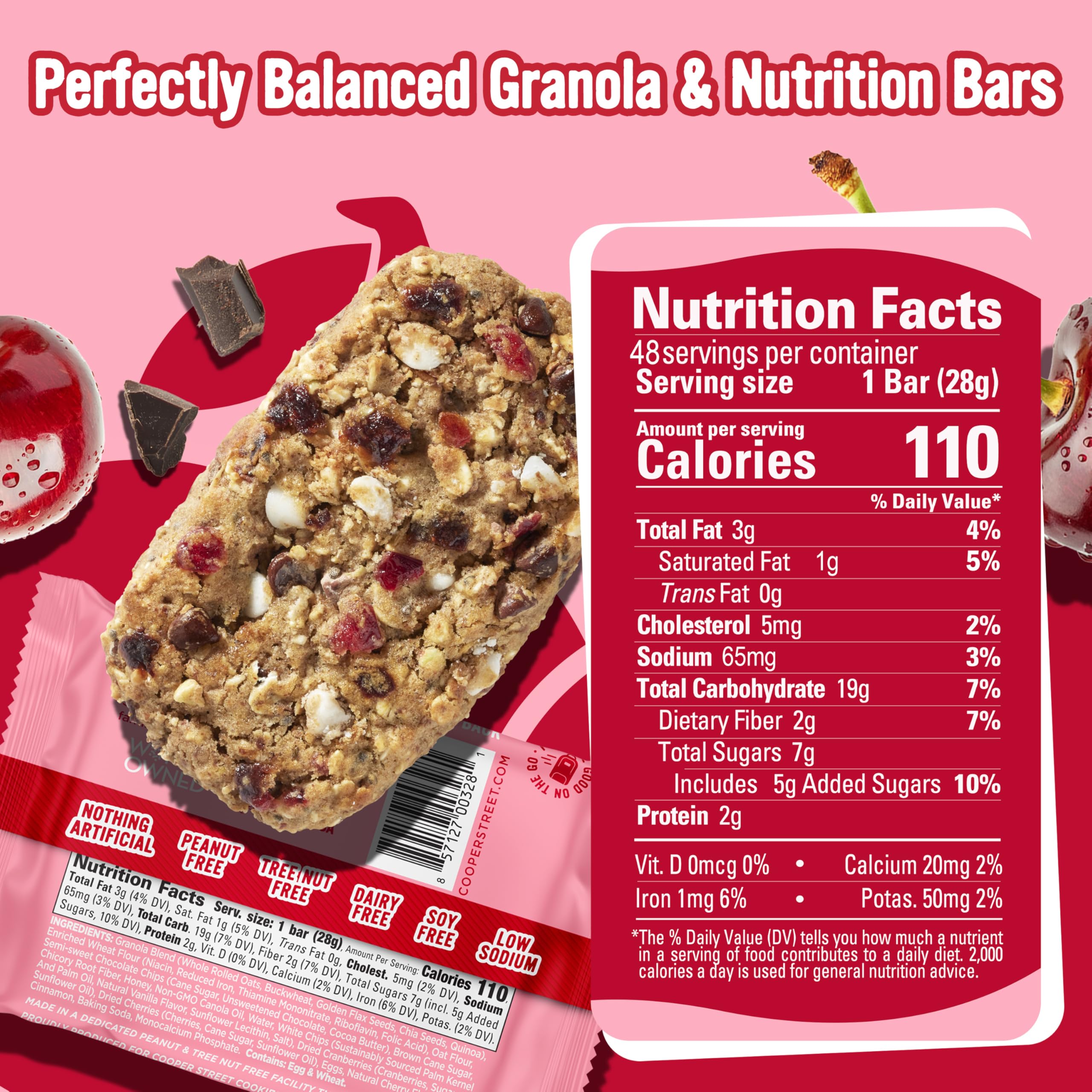 COOPER STREET nut-free certification label reassuring allergen-safe choice