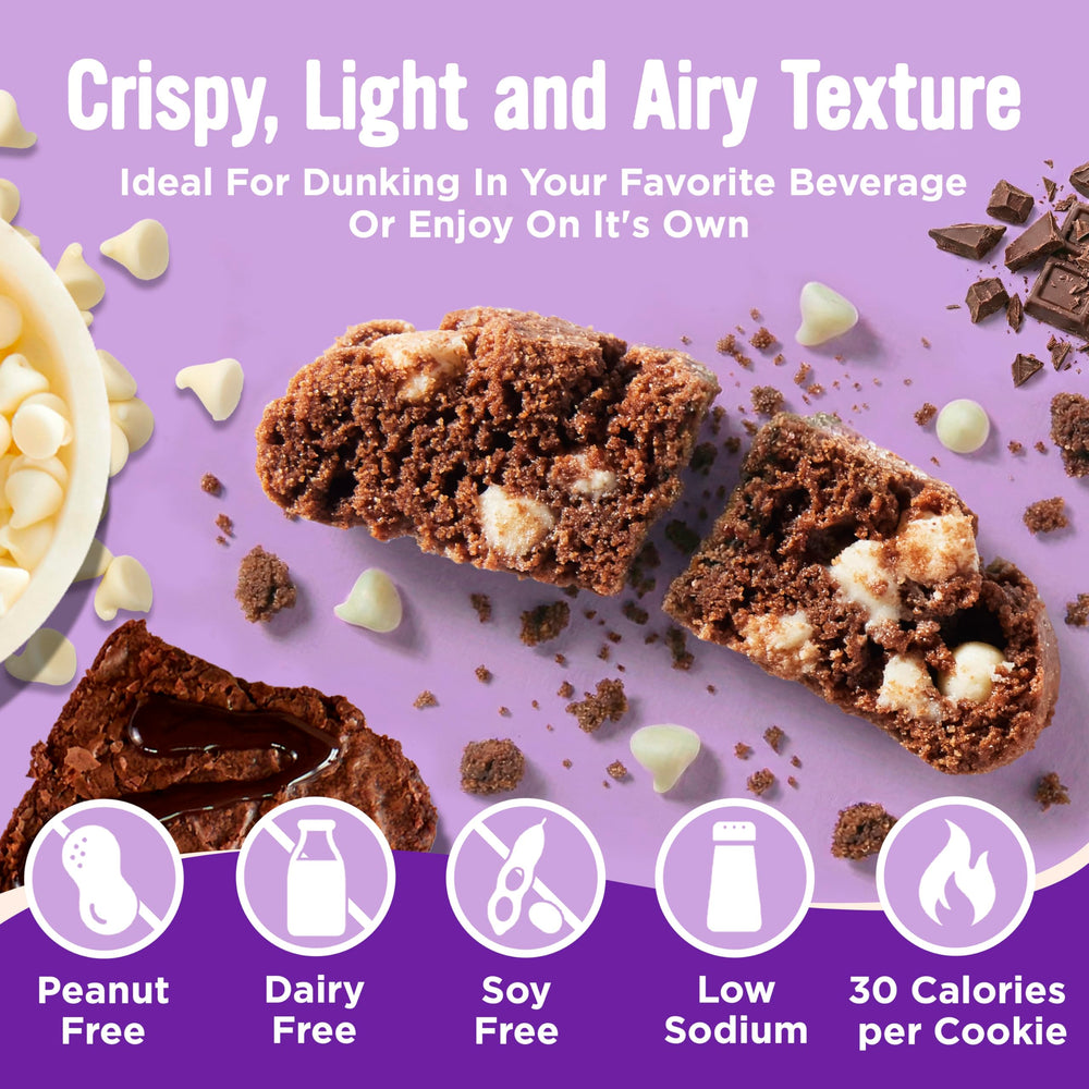 COOPER STREET biscotti next to ruler demonstrating compact two-bite size convenience