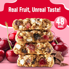 COOPER STREET unwrapped granola bar close-up showing soft texture benefit