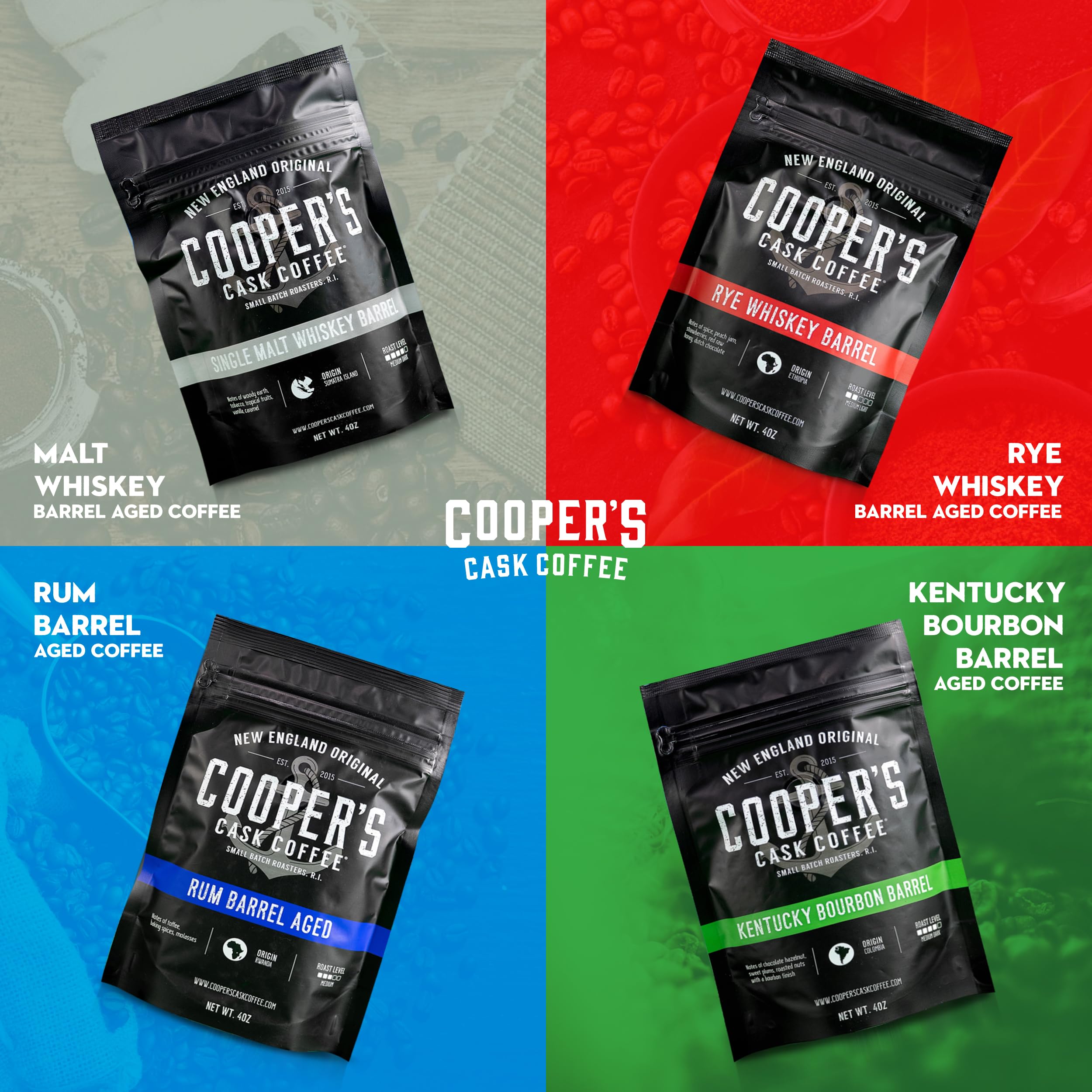 Cooper's Cask French press serving illustrating full body and flavorful cup experience