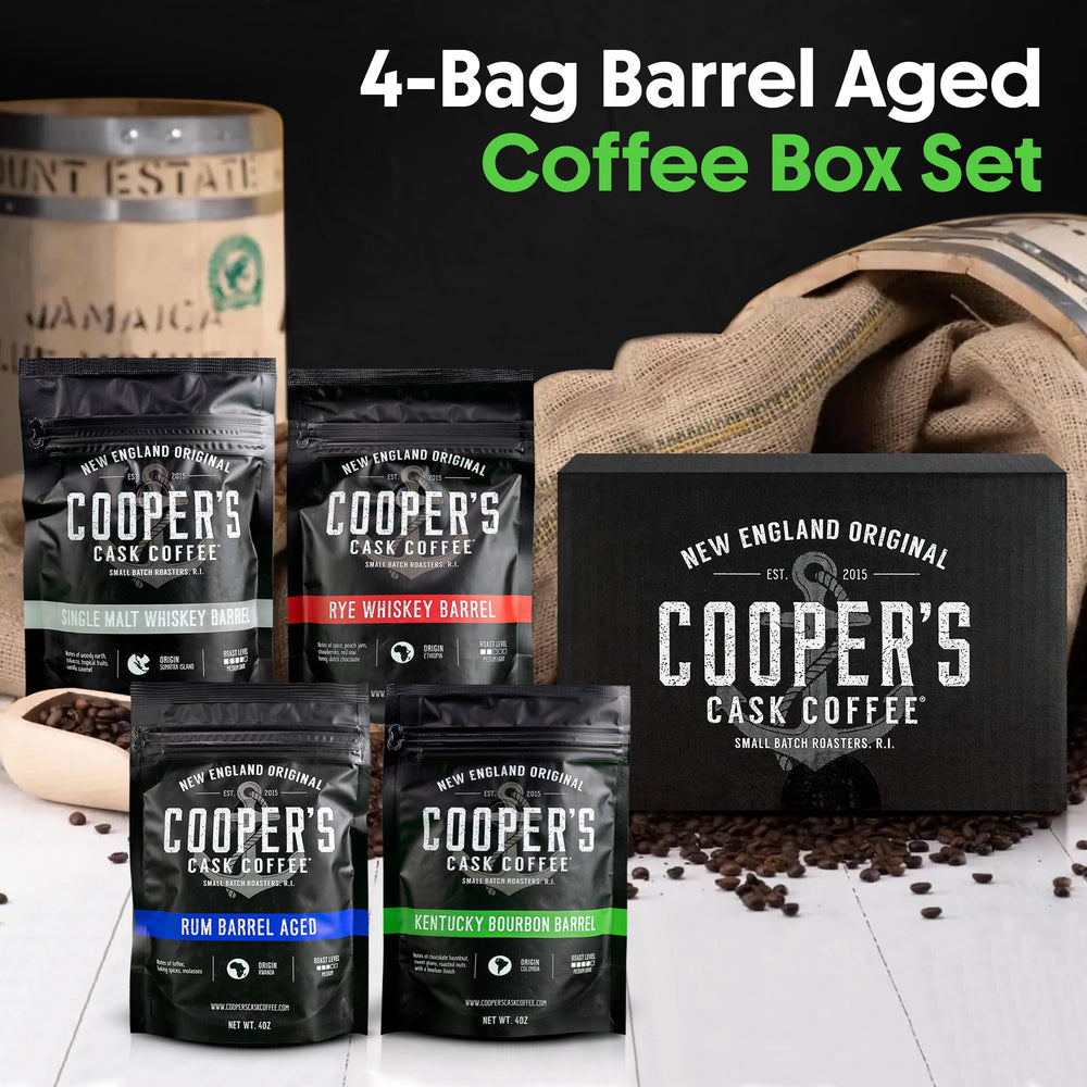 Cooper's Cask grounds on spoon size comparison for consistent grind control and taste