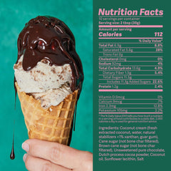 Coop's open jar close-up showing glossy chocolate texture benefit