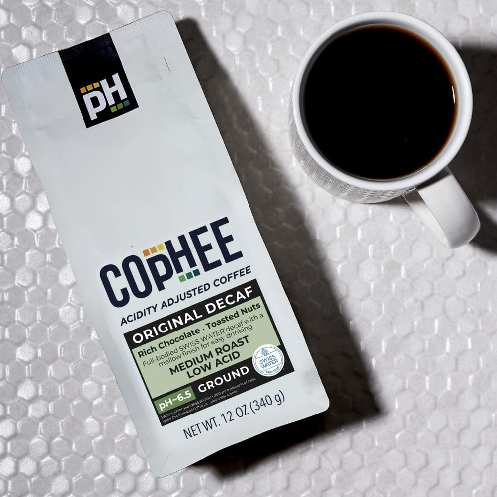 COpHEE 12 oz bag beside common items showing size and portion clarity benefit
