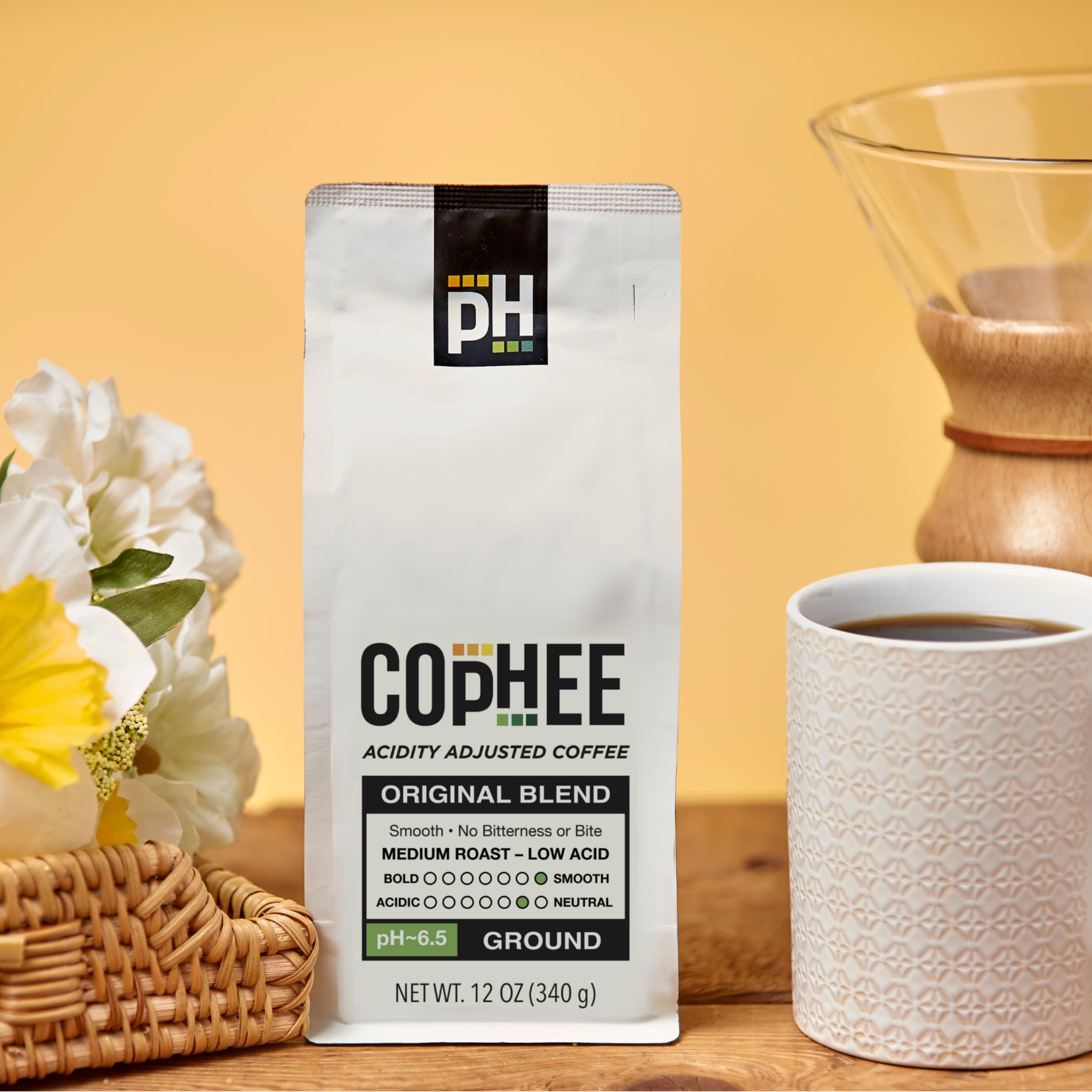 COpHEE served with breakfast signaling enjoyable low acid morning routine