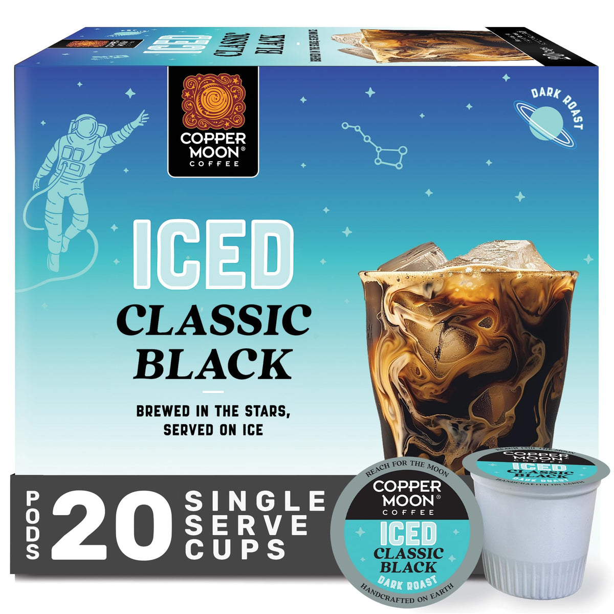 Copper Moon front packaging showing 20 count for clear purchase choice