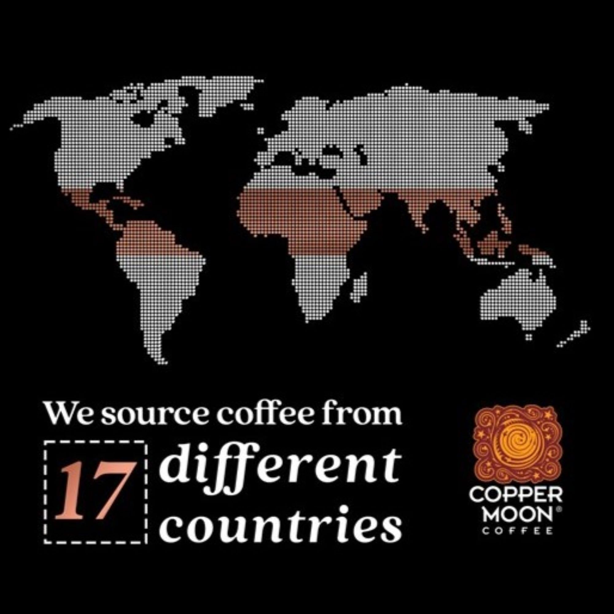 Copper Moon ground coffee texture showing roast quality and aroma