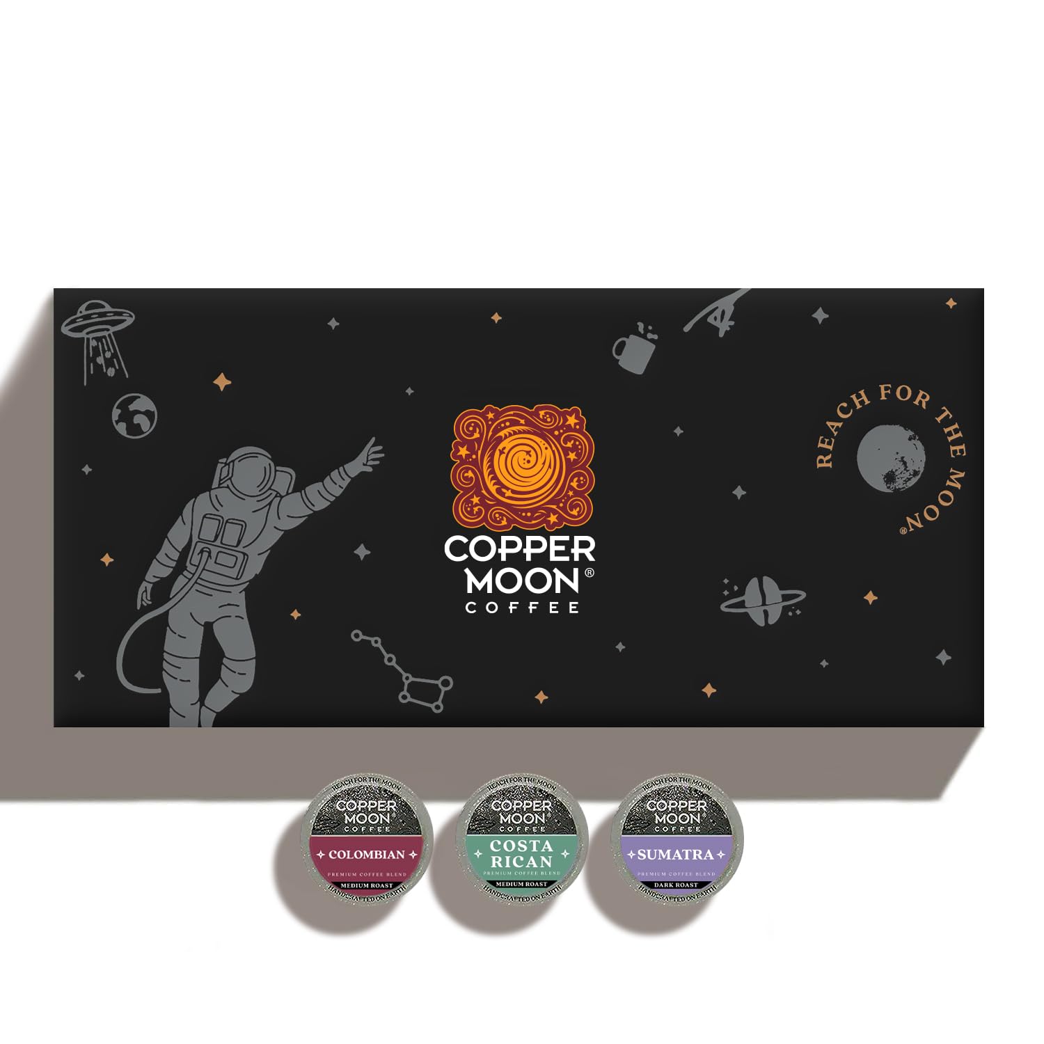 Copper Moon pod close-up highlighting capsule texture and freshness preservation
