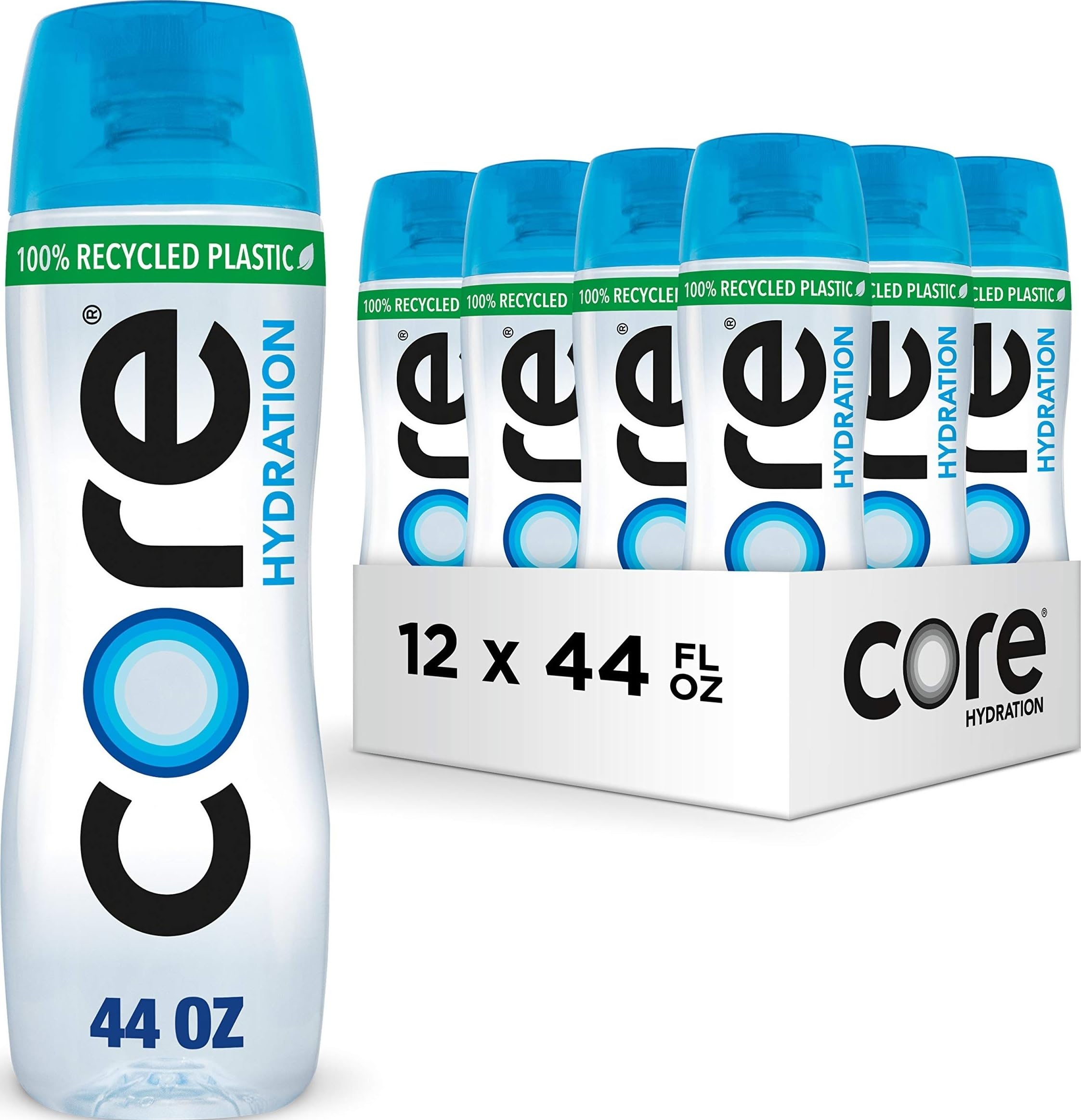 Core bottle front packaging showing label and capacity benefit convenience
