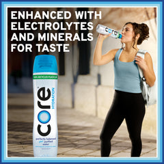 Core bottle size comparison illustrating 1.3L volume advantage for fewer refills