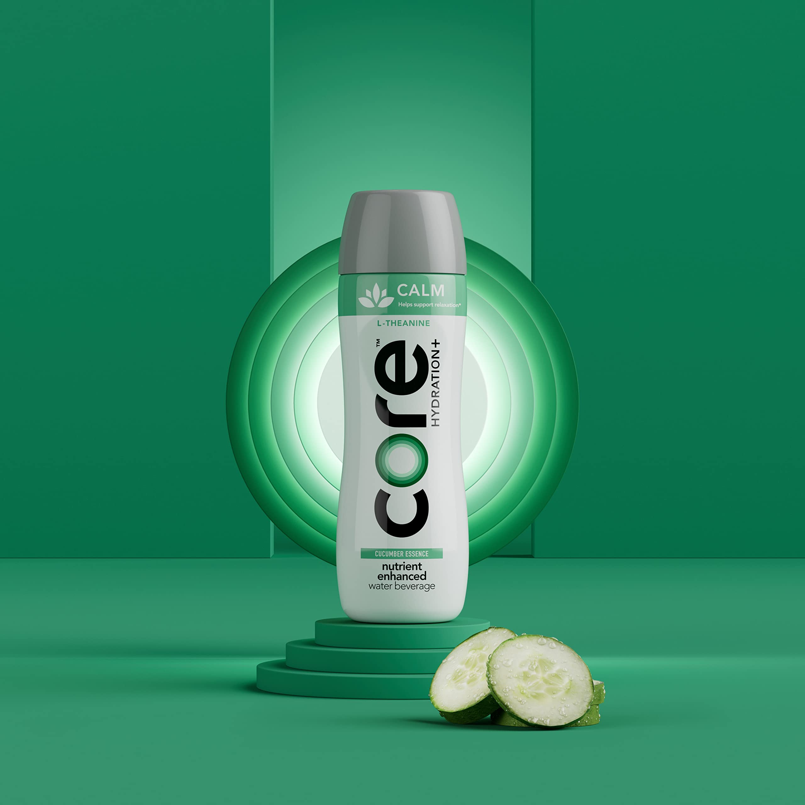 CORE bottle contoured grip close-up offering secure hold benefit