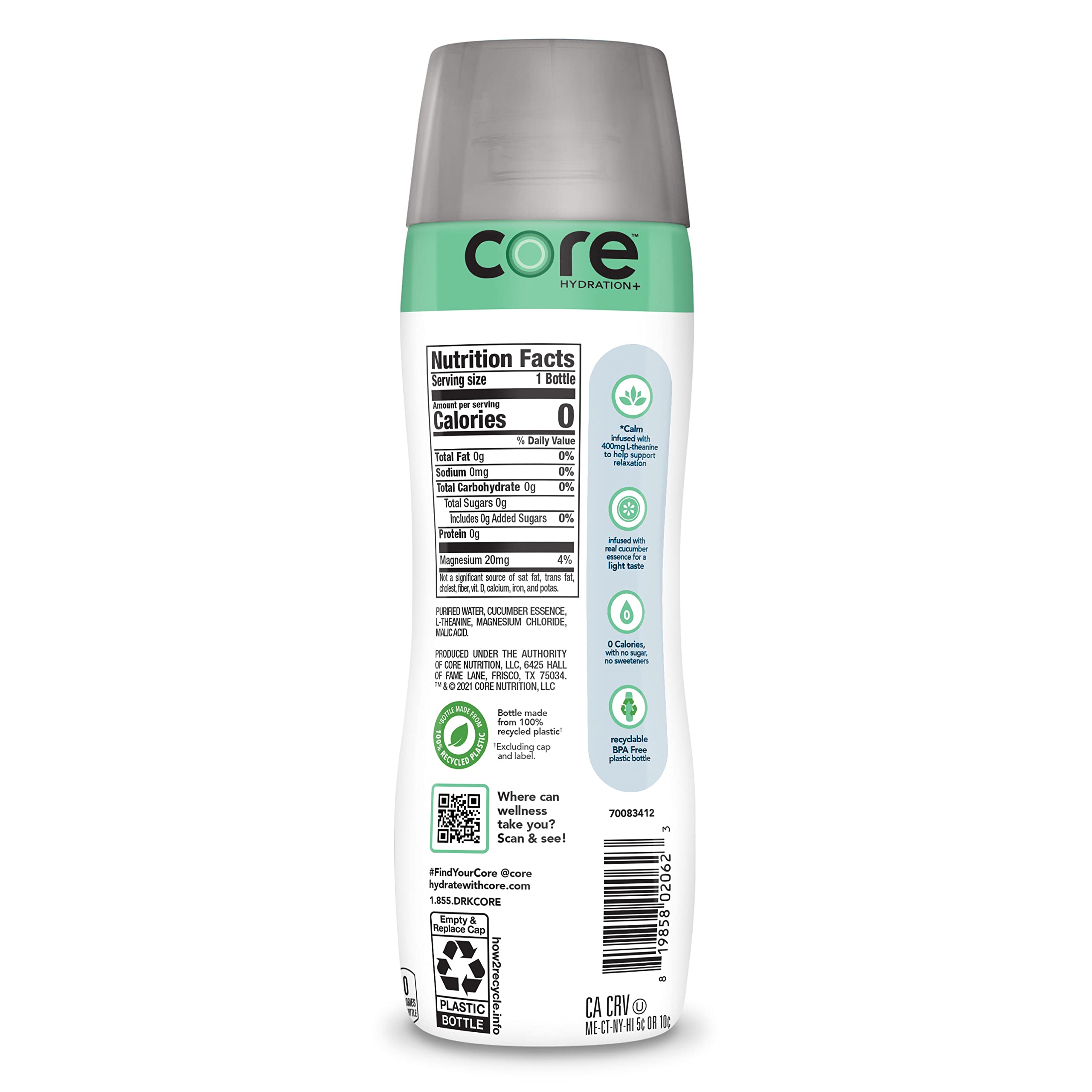 CORE pack of 12 bottles stacked, convenient multipack for regular use
