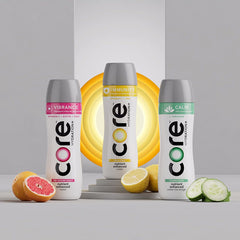 CORE wide mouth cap open, illustrating faster hydration and easy refill