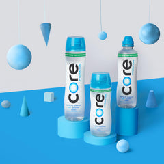 Core size comparison next to common items showing portable benefit