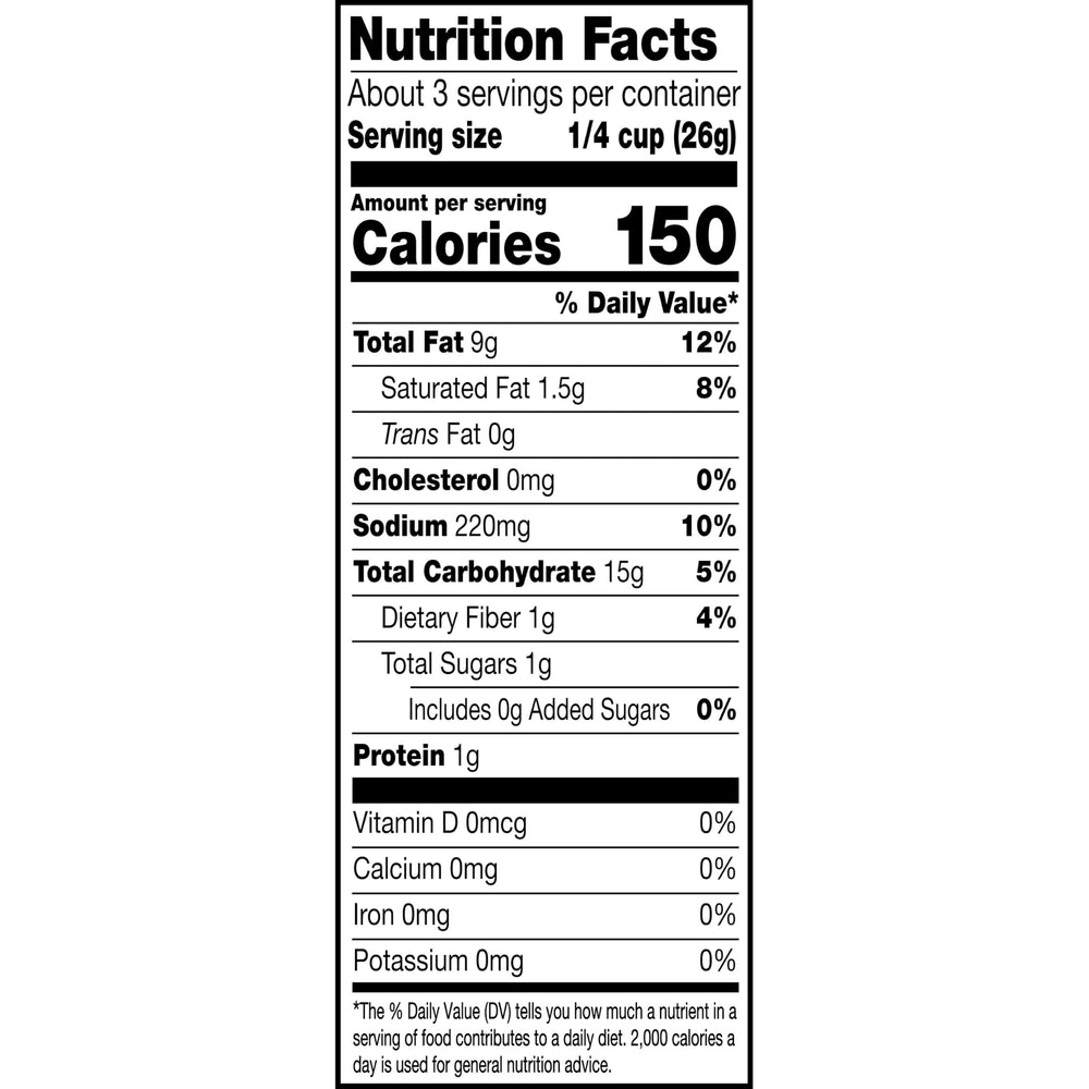 Close view of Corn Nuts seasoning and ingredients demonstrating flavorful coating