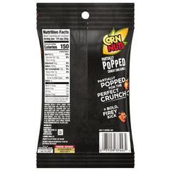 Open Corn Nuts Kickin’ Cheddar bag with kernels visible for easy snacking on the go