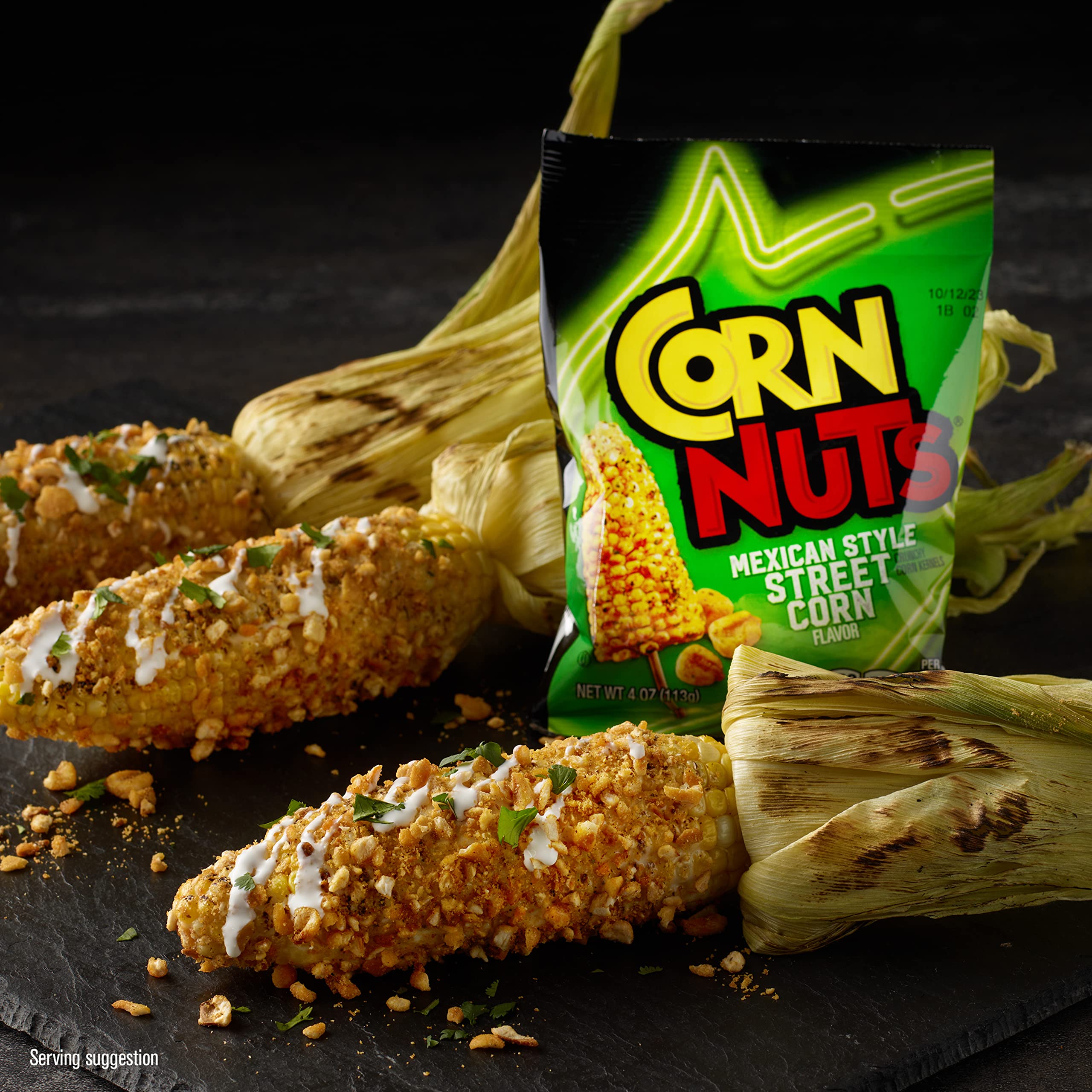 Bowl of Corn Nuts Mexican Street Corn ready to serve and share at parties