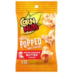 Corn Nuts front packaging showing Movie Theater Butter flavor and portioned bags