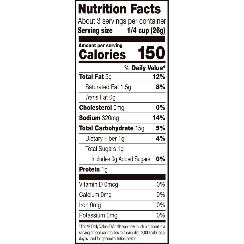 Corn Nuts label close-up showing ingredient and nutrition details for informed choices