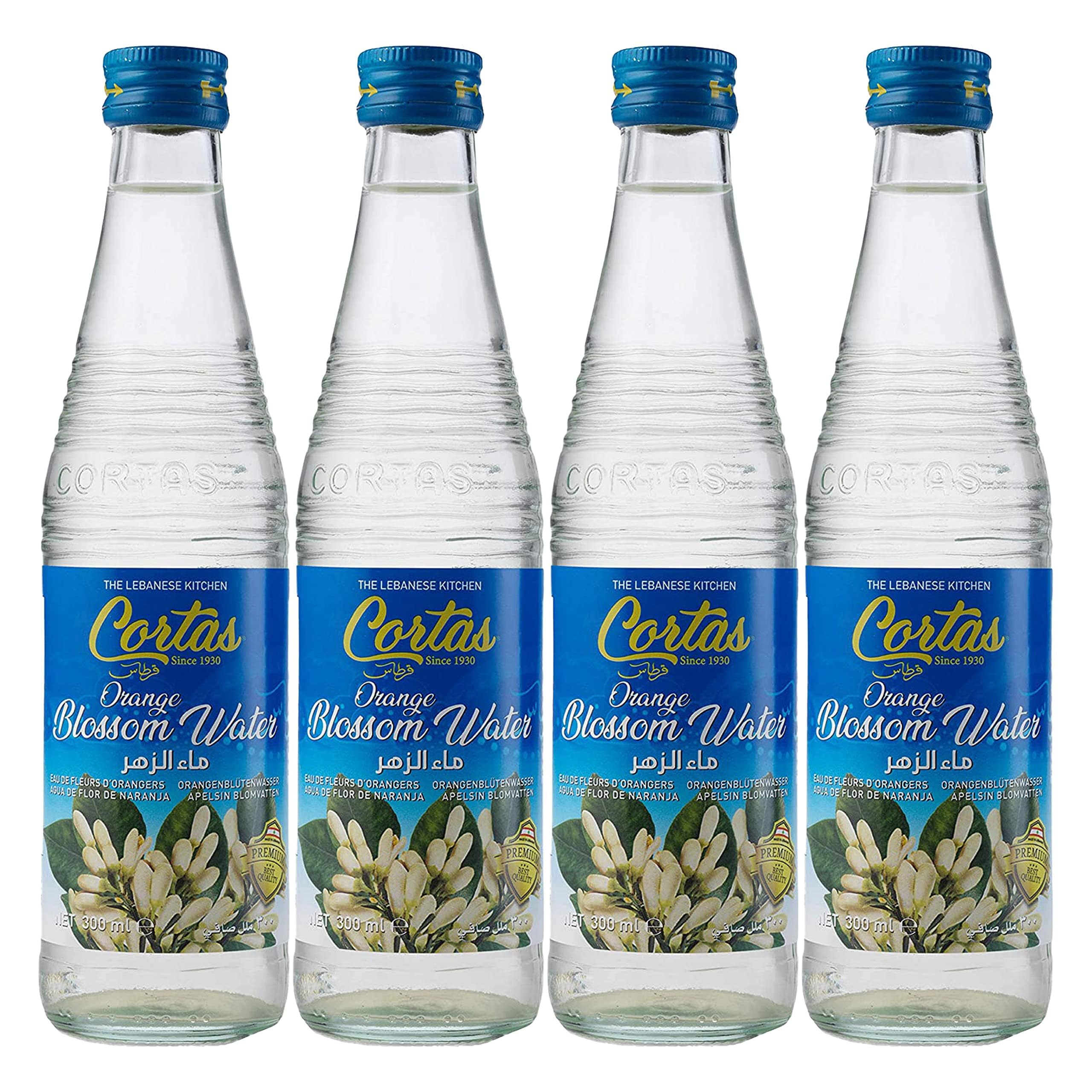 Cortas bottle front packaging showing product and floral aroma benefit