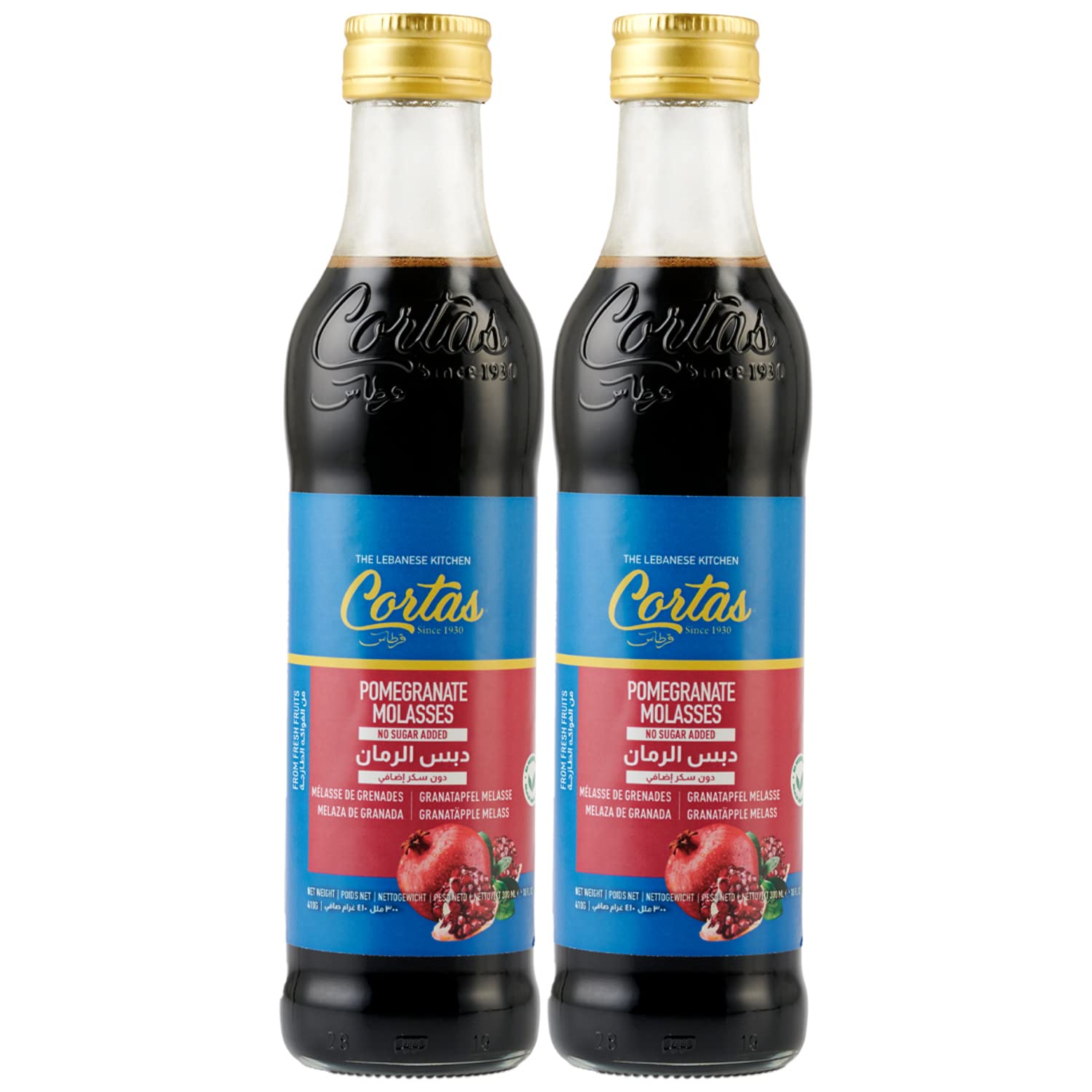 Cortas bottle front packaging showing label and 300ml size for pantry organization