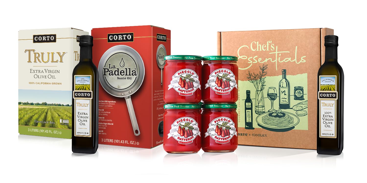 CORTO label detail highlighting California origin and chef selection benefit