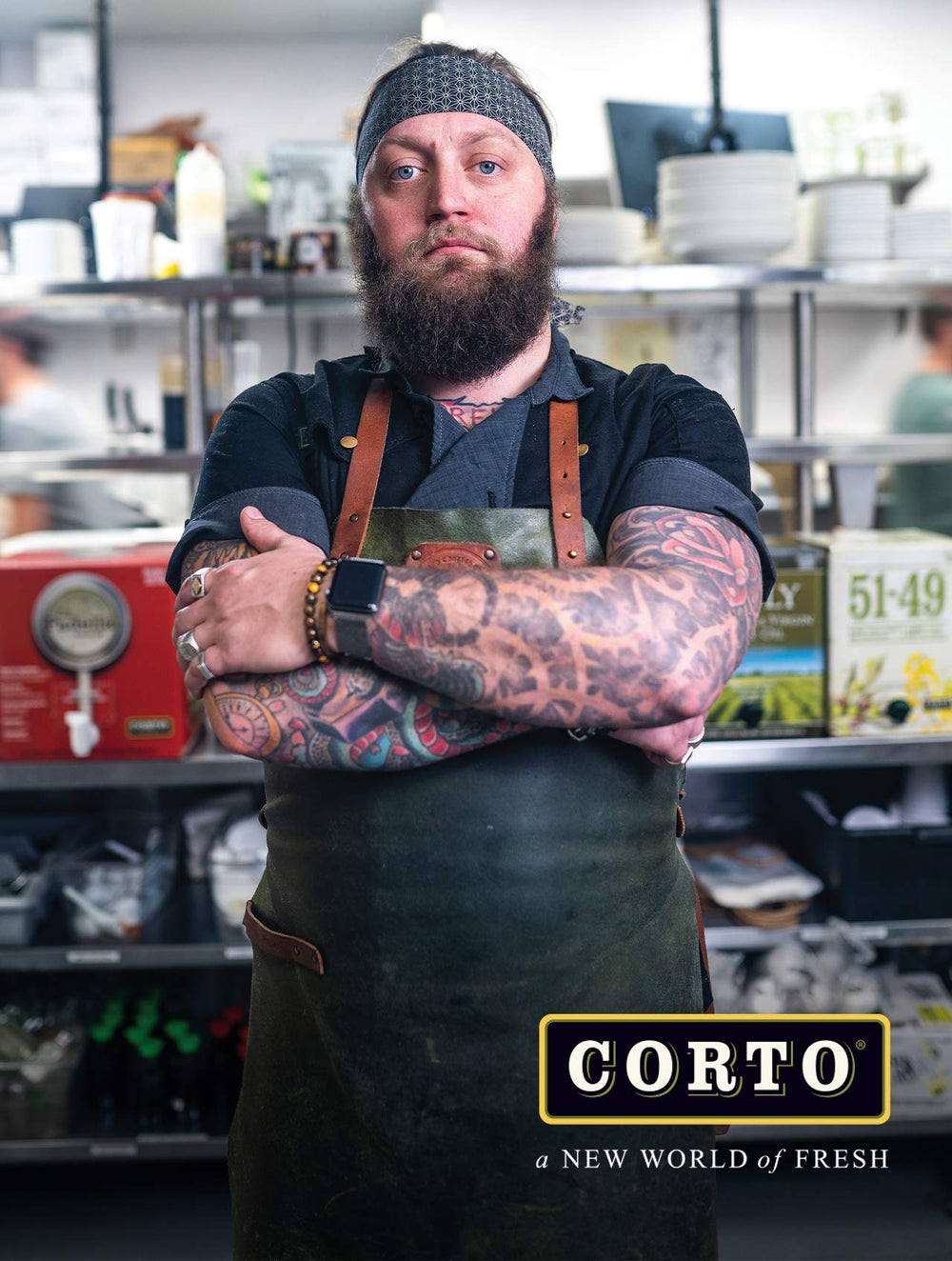 CORTO drizzled over salad dressing showcasing finishing flavor benefit